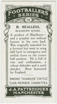 H. Healless, Blackburn Rovers.