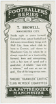 T. Browell, Manchester City.
