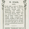 W. Stage, Bury.
