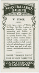 W. Stage, Bury.