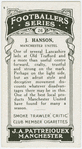 J. Hanson, Manchester United.