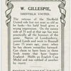 W. Gillespie, Sheffield United.