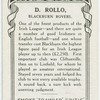 D. Rollo, Blackburn Rovers.
