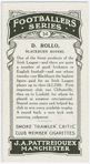 D. Rollo, Blackburn Rovers.