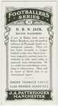 D. B. N. Jack, Bolton Wanderers.