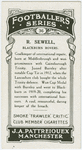 R. Sewell, Blackburn Rovers.