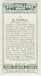 H. Healless (Blackburn Rovers).
