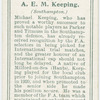A. E. M. Keeping (Southampton).