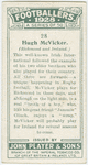 Hugh McVicker (Richmond and Ireland).