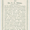 Dr. V. E. Milne (Aston Villa).