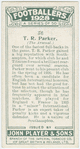 T. R. Parker (The Arsenal).