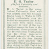 E. G. Taylor (Oxford University and Scotland).