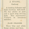 J. Evans, Geelong.