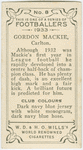 Gordon Mackie, Carlton.