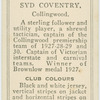 Syd Coventry, Collingwood.