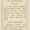 N. Cockram, Fitzroy.