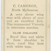 C. Cameron, North Melbourne.
