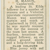 H. Mason, Camberwell.