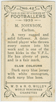 M. Johnson, Carlton.