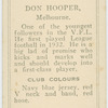 Don Hooper, Melbourne.