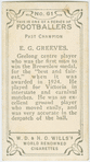 E. G. Greeves.
