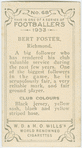 Bert Foster, Richmond.