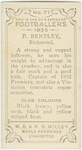 P. Bentley, Richmond.