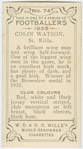 Colin Watson, St. Kilda.