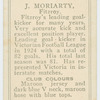 J. Moriarty, Fitzroy.