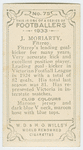 J. Moriarty, Fitzroy.