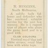 N. Huggins, North Melbourne.