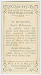N. Huggins, North Melbourne.
