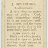 J. Beveridge, Collingwood.