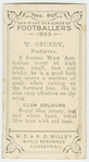 W. Grundy, Footscray.