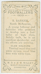 S. Barker, North Melbourne.