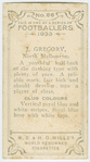J. Gregory, North Melbourne.