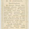 H. E. Johnson, Sandringham.