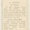 L. Jones, St. Kilda.