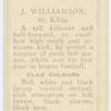 J. Williamson, St. Kilda.