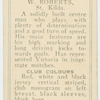 W. Roberts, St. Kilda.