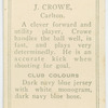 J. Crowe, Carlton.