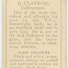 G. Claydon, Collingwood.