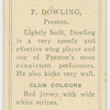 F. Dowling, Preston.