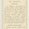 W. Leahy, Coburg.