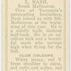 L. Nash, South Melbourne.