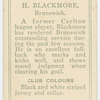 H. Blackmore, Brunswick.