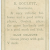 R. Goulett, Northcote.