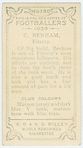 C. Benham, Fitzroy.