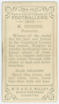 M. Higgins, Footscray.