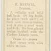 E. Brewis, Preston.